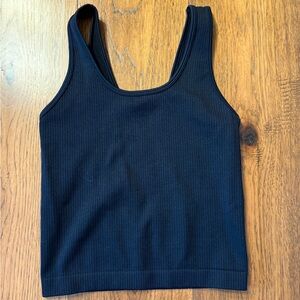 A New Day Target Black Ribbed Tank Top